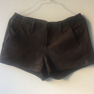 Rag and Bone genuine leather shorts
